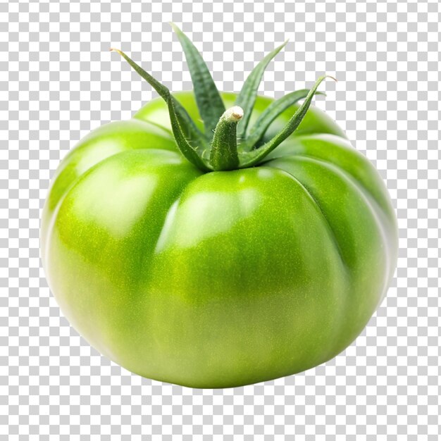 PSD tomato verde isolato su sfondo trasparente