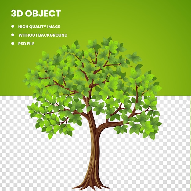 PSD 緑の木々