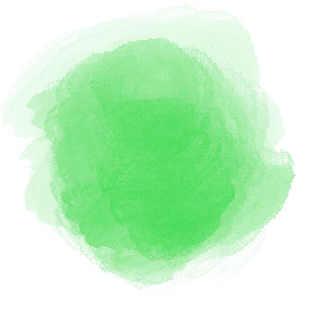 PSD green watercolor shape