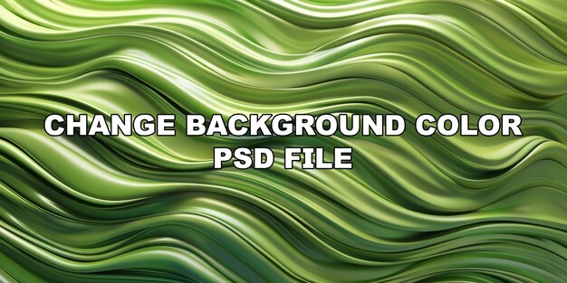 PSD a green wave with a lot of detail stock background