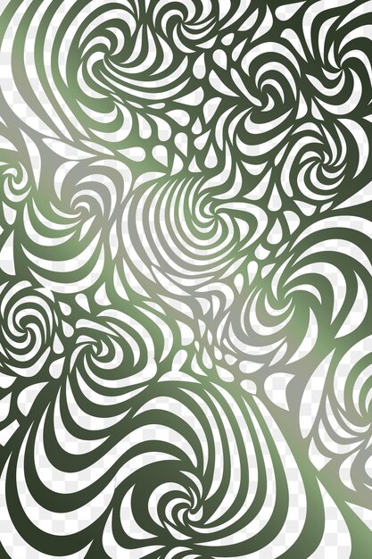 A green and white abstract design is shown in this image