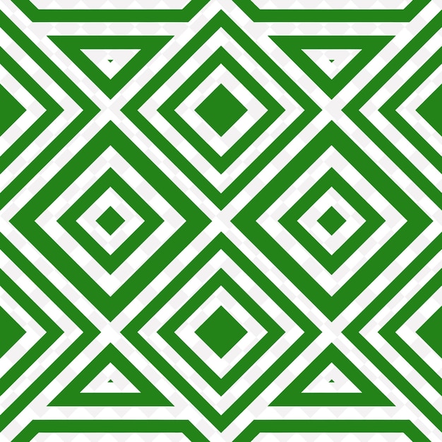 a green and white geometric pattern with the white squares on the bottom