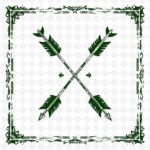 PSD a green and white square with a green pattern of arrows and the words quot x quot on it