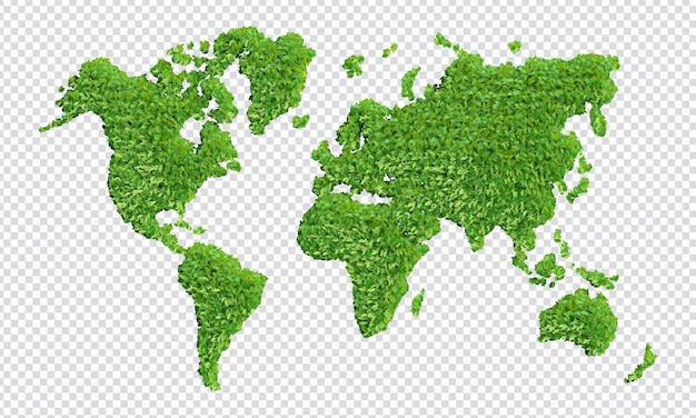 green world map