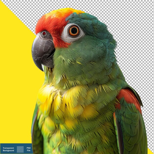 PSD greencheeked parakeet full body photography ultimate transparent background png psd