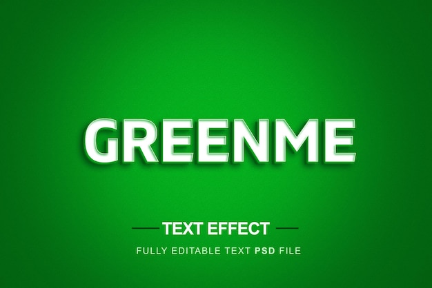 PSD greenme 텍스트 효과