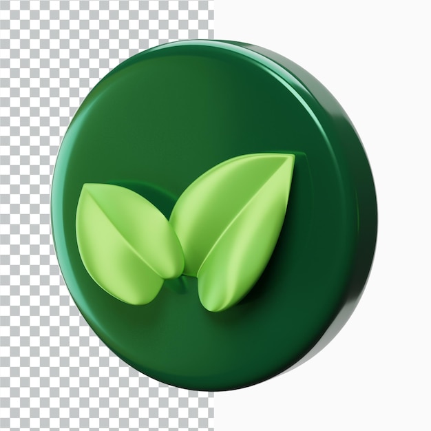PSD Зеленая окружающая среда amp экология 3d icon set