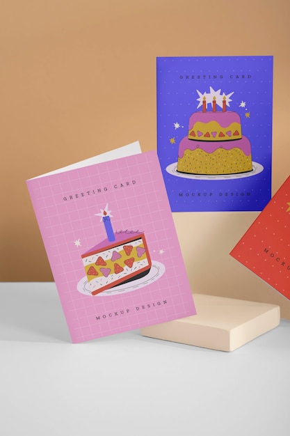 greeting card indoors mockup
