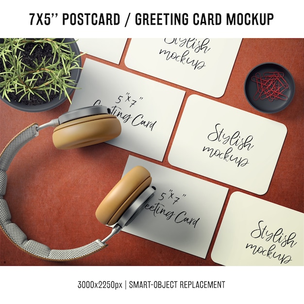 Greeting card mock up