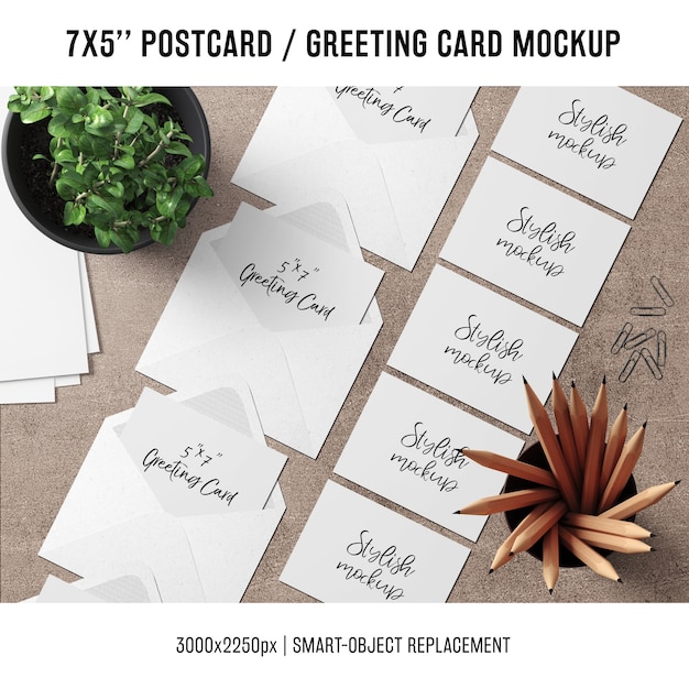 Greeting card mock up