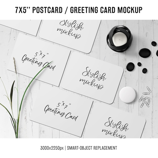greeting card mock up