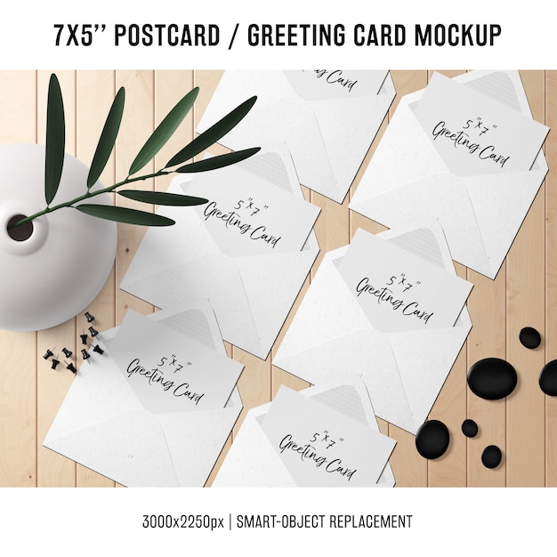 greeting card mock up