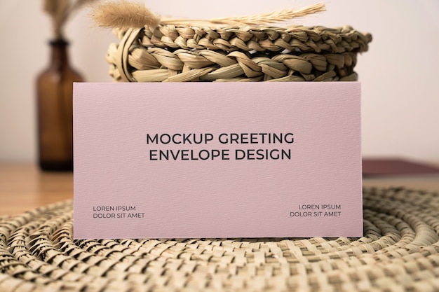 Greeting card mockup design