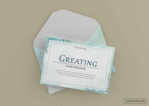 greeting card mockup