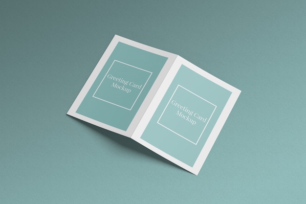 PSD greeting card mockup