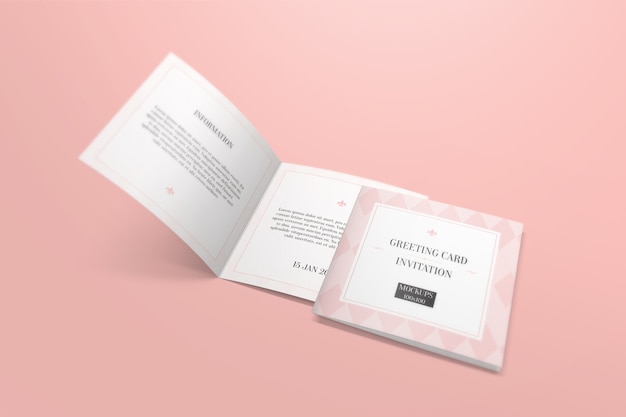 Greeting card mockup