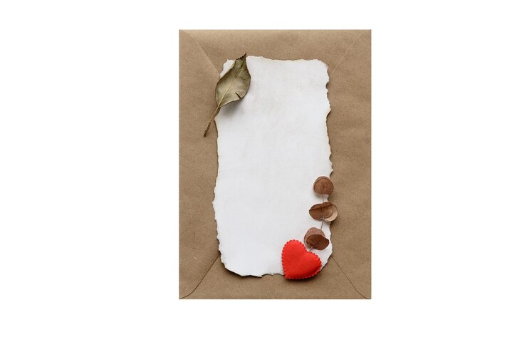 PSD greeting card with empty field for valentines day on transparent background for insertion