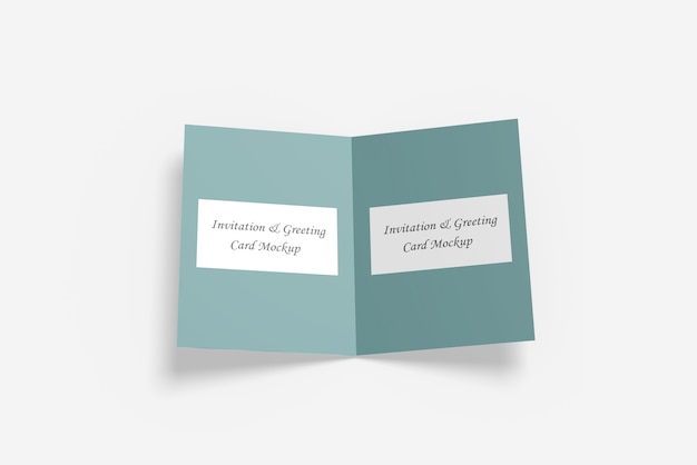 Greeting or invitation card mockup