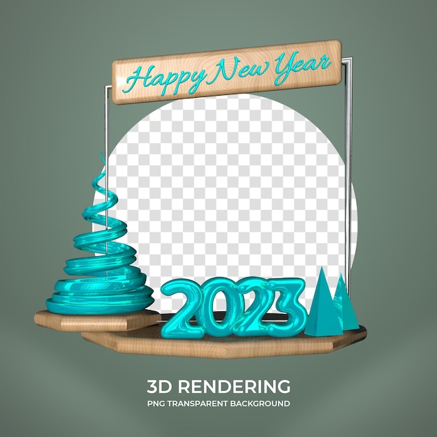 Greeting new year poster template for social media post