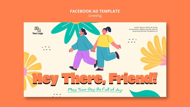 Greeting template design
