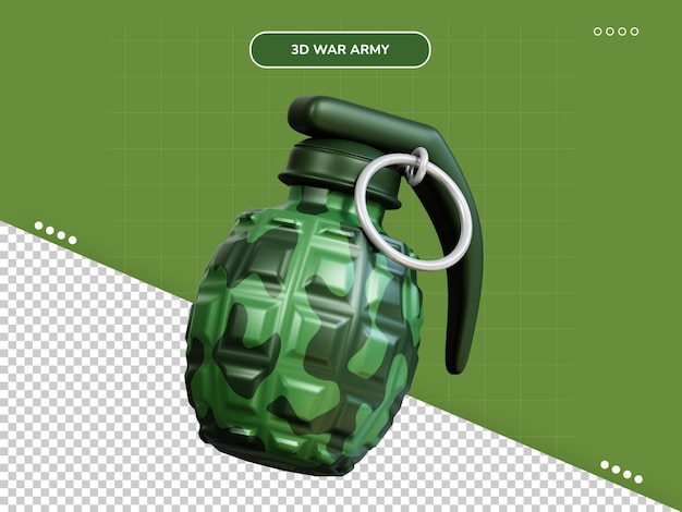 PSD grenade 3d icon