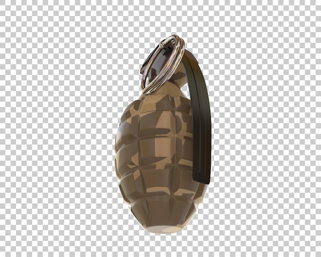 PSD grenade isolated on background 3d rendering illustration