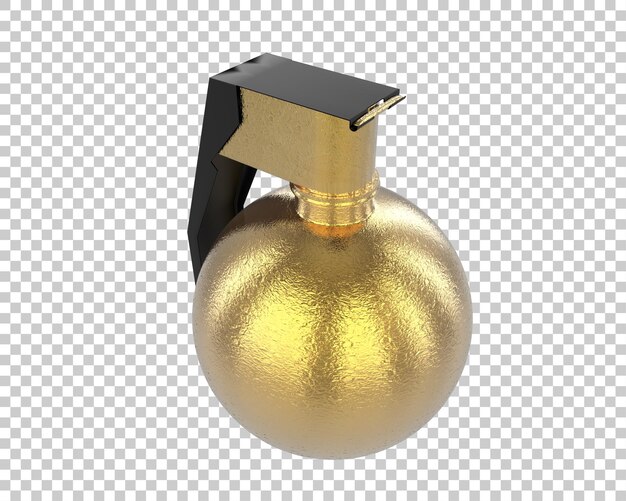 PSD grenade isolated on background 3d rendering illustration