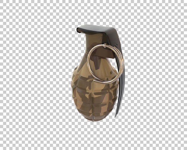 PSD grenade isolated on background 3d rendering illustration