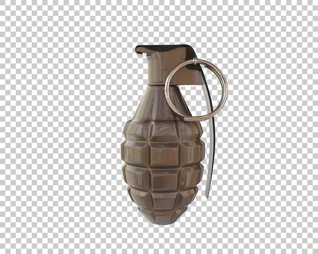 PSD grenade isolated on background 3d rendering illustration