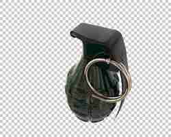 PSD grenade isolated on background 3d rendering illustration