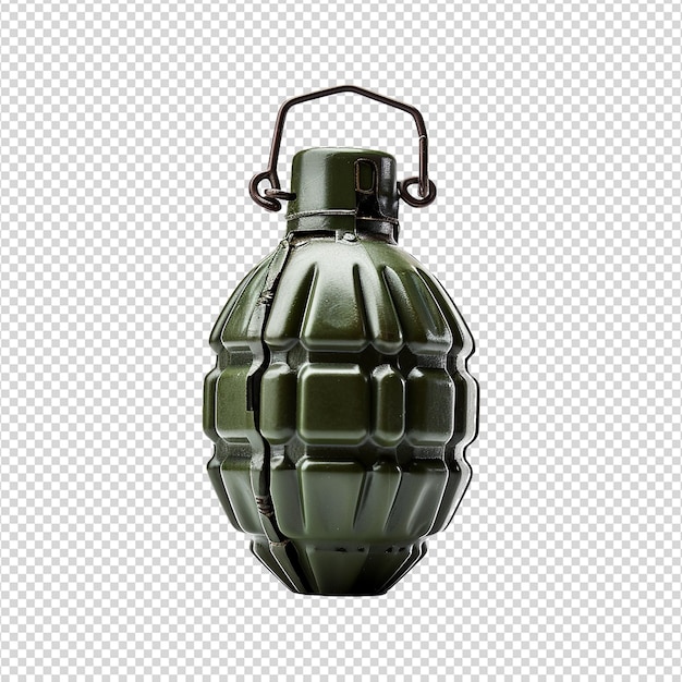 PSD grenade isolated on transparent background