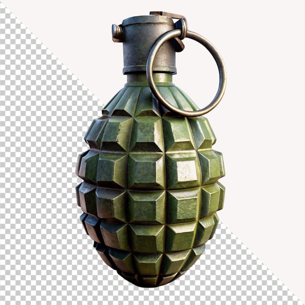 PSD grenade on transparent background
