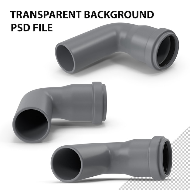 Grey 90 degree pvc pipe png