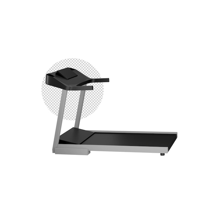 PSD серая и черная беговая дорожка 3d render icon