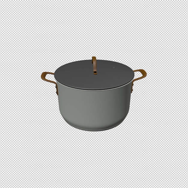 grey cooking pot with lid