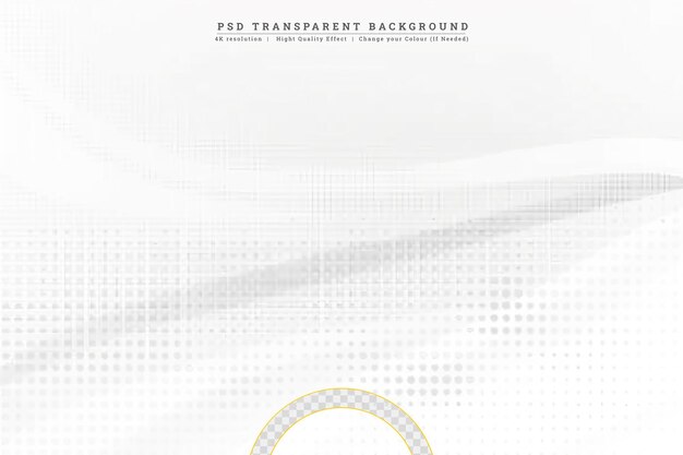 PSD grey line wavy on transparent background