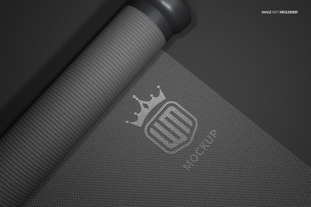 Grey logo mockup psd