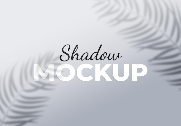 PSD grey overlay effect of transparent shadows with palm leaves