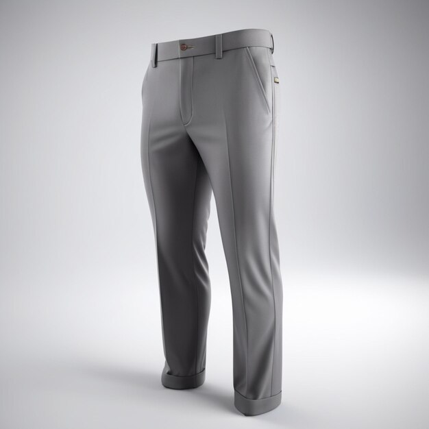 PSD grey pant psd on a white background