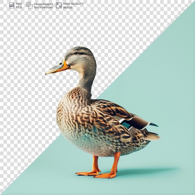 PSD greylag goose isolated on transparent background