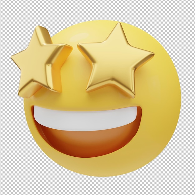 PSD grijnzend gezicht emoji 3d illustratie