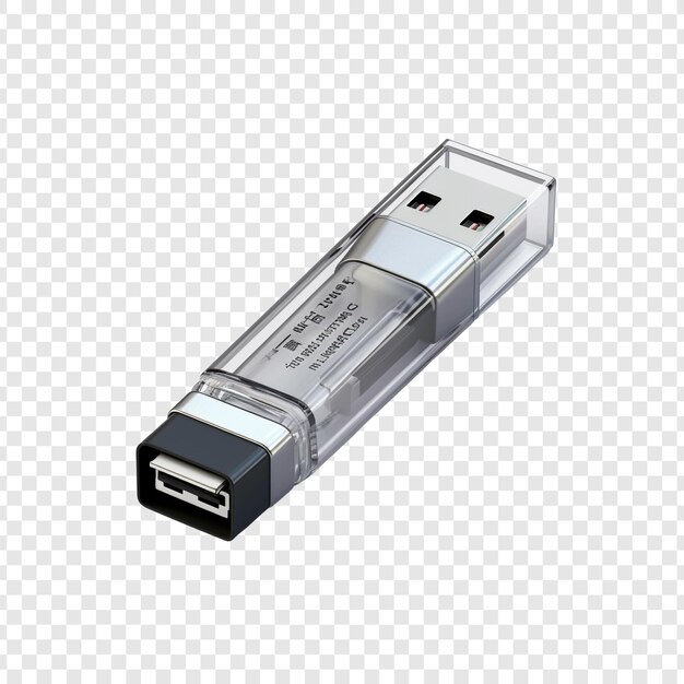 PSD grijze usb-geheugenstick met informatieopslag