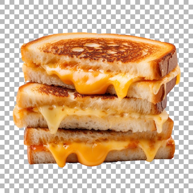 PSD sandwich al formaggio alla griglia su sfondo trasparente