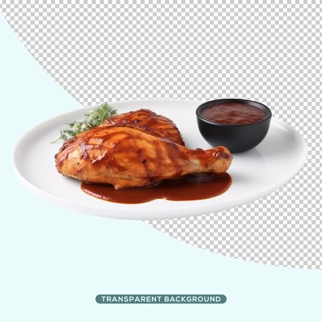 PSD grilled chicken on plate