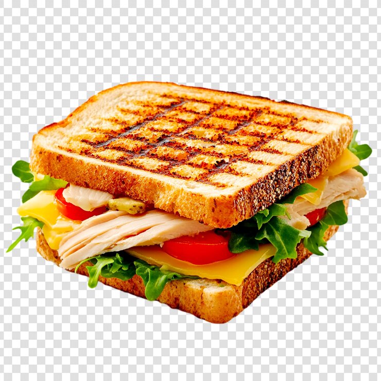 PSD grillowana kurczaka i ser sandwich delicious lunch food