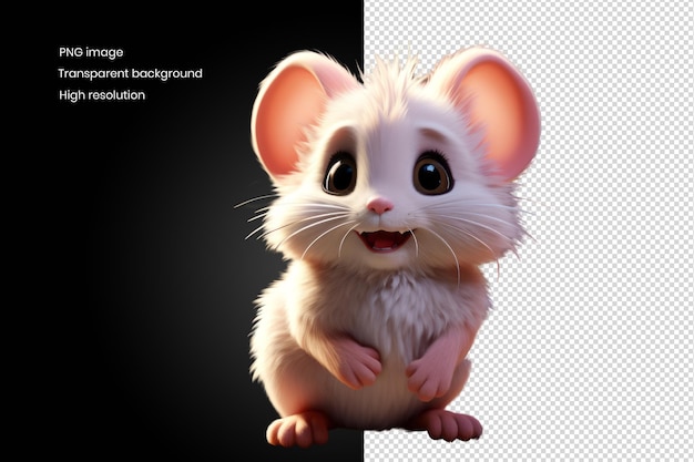 PSD grinning mouse mischief funny mouse