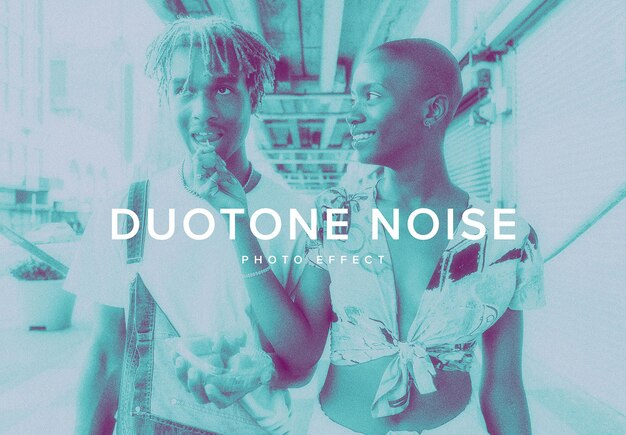 Gritty Duotone 攝影效果模擬版