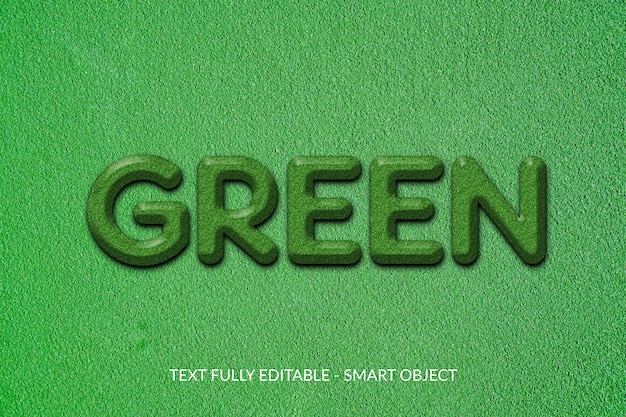 Groen lettertype-effect