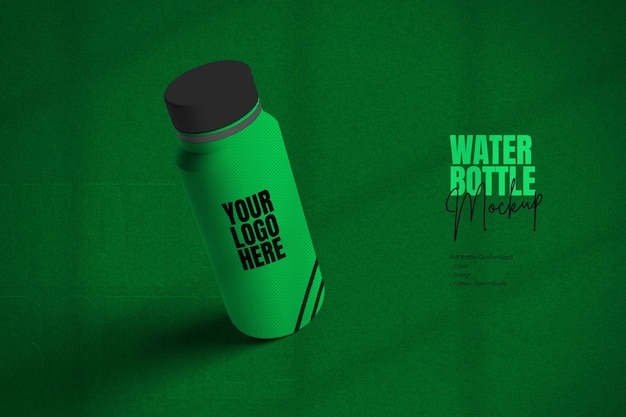 Groen mock-up van een waterfles