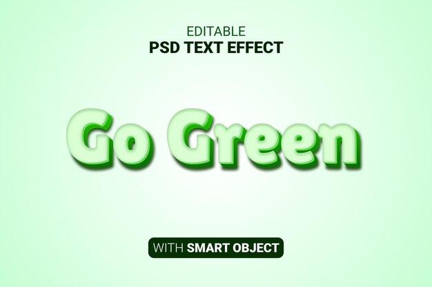 PSD groen psd-teksteffect